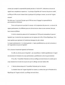 La Separation Des Pouvoirs A Travers Le Regime Parlementaire Dissertation Alys Apos On