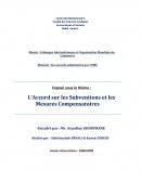 Subventions et mesures compensatoires