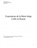 Exportation de la Bière belge Leffe en Russie