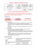 Synthèse déclaration de TVA fiscalité