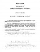 Cours droit pénal