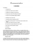 BTS Notariat- Cours de communication. Chap 1 - l'entretien