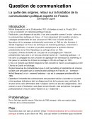 Question de communication - La quête des origines, retour sur la fondation de la communication politique experte en France.