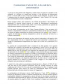 Commentaire d'article 341-4 Code de la consommation