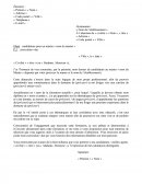 Lettre de candidature au master