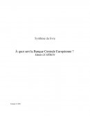 Synthèse du livre : "à quoi sert la banque centrale ?" Edwin LeHeron