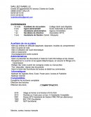 Curriculum vitae d'auxiliaire de vie