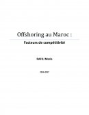 Offshoring au maroc : facteurs de compétitivité