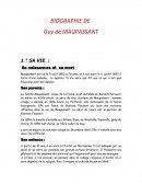 Biographie Maupassant