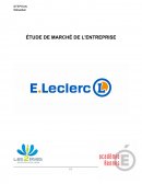 Etude de marché de l'entreprise Leclerc