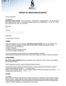 Contrat de prestations de services