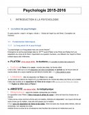 Psychologie, chapitre 1