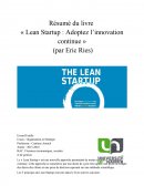 Résumé du livre « Lean Startup : Adoptez l’innovation continue »