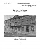 Rapport de stage 3ème Cabinet orthodontie