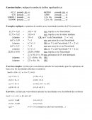 Exercices , mathématiques