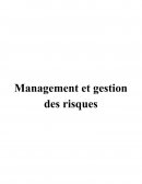 Management et gestion des risques