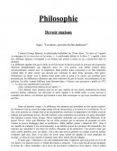 Dissertation : " Les désirs, peuvent-ils être maîtrisés ? "