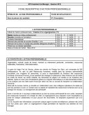 Fiche descriptive d'action professionnelle