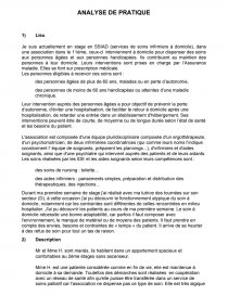 analyse de pratique ifsi libéral