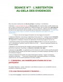 L'abstention au-dela des evidences