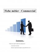 Fiche métier: Commercial