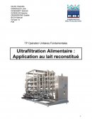 TP ULTRAFILTRATION