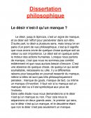 Philosophie désir