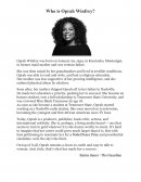 Who is Oprah Winfrey ?