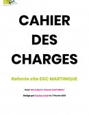 CAHIER DES CHARGES PROJET TECHNIQUE EGC MARTINIQUE