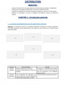 Distribution chapitre intoductif