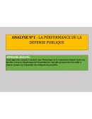 LA PERFORMANCE DE LA DEPENSE PUBLIQUE