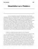 Dissertation sur Phèdre