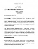 Fiche de lecture Fustier "Le travail d'équipe en institution"