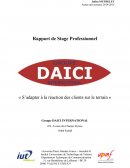 RAPPORT DE STAGE GROUPE DAICI