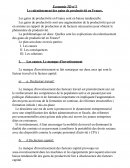 Le ralentissement des gains de productivité en France