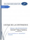 ECOLE DE LA CONTINGENCE