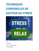 Technique corporelle de gestion de stress