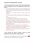 Grammaire de l’argumentation : exercices