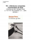 L'homme qui dort, Georges Perec