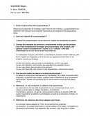 Devoir de psychanalyse