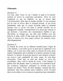 Devoir de connaissances de philosophie