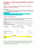 Des modifications physiologiques à l’effort et le rôle de la circulation sanguine