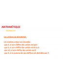 Arithématique : la divisibilité