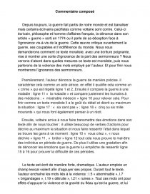 Commentaire Compose Guerre Voltaire Commentaire De Texte Emma Servo