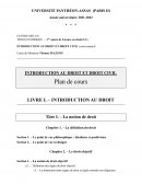 Introduction au droit et droit civil