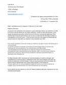 Lettre de motivation stage de première année IUT TC