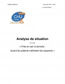 Analyse de situation professionnelle infirmier / Présentation de patiente