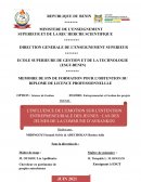 Mémoire de soutenance de Licence en Entrepreneuriat et Gestion des Projets