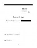 Rapport de stage traduction