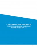 « LES COMMUNAUTES PROFESSIONNELLES TERRITORIALES DE SANTE, LEVIER D’UNE REFORME NECESSAIRE ? »